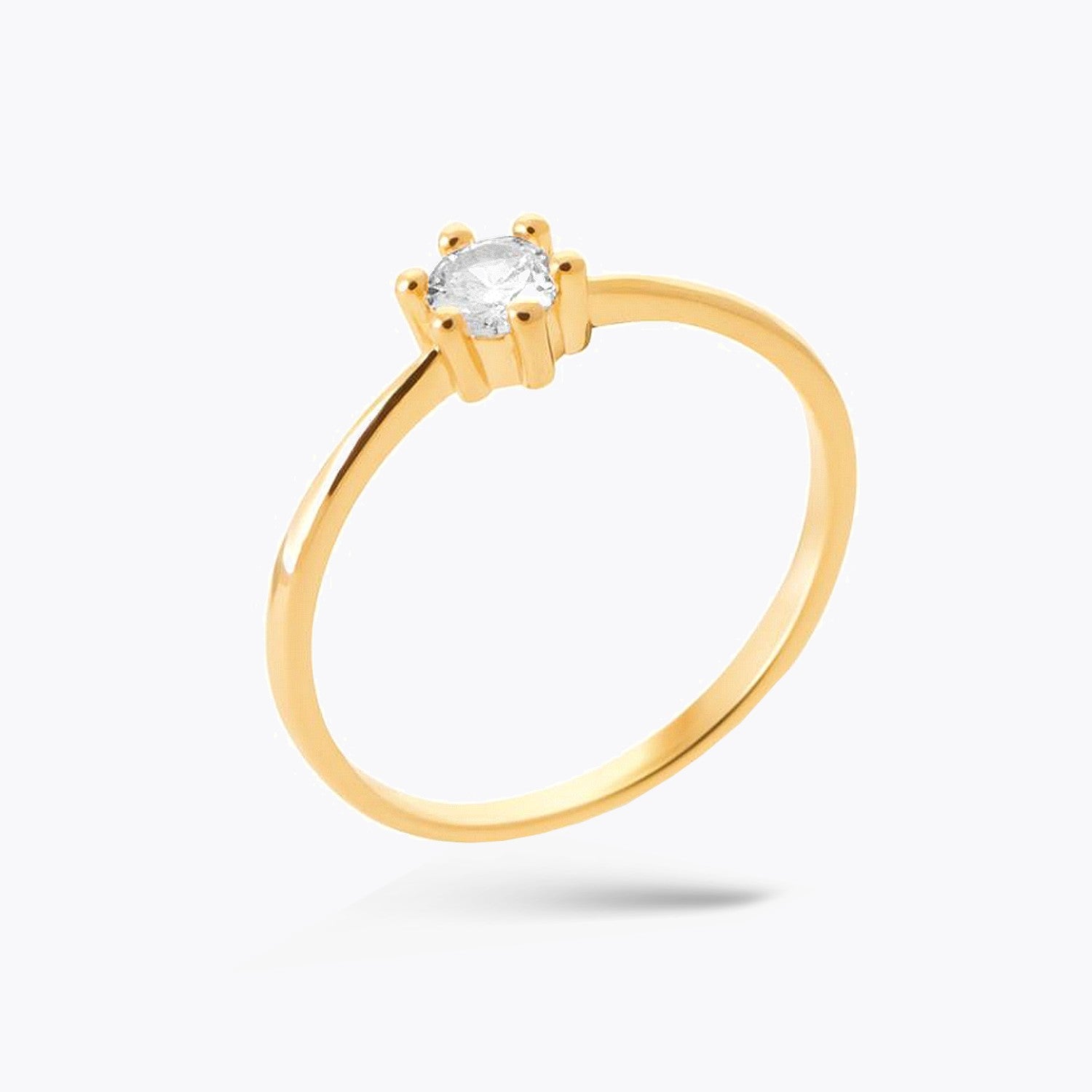 Bague Essentials -  Plaqué Or 18K et Zirconium