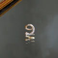 Boucle Individuelle Infinity - Bague d'Oreille Plaqué Or 18K et Zirconium