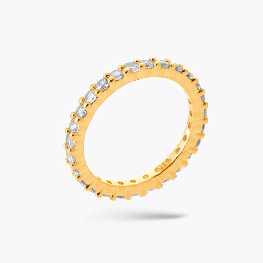 Bague Paola -  Plaqué Or 18K et Zirconium