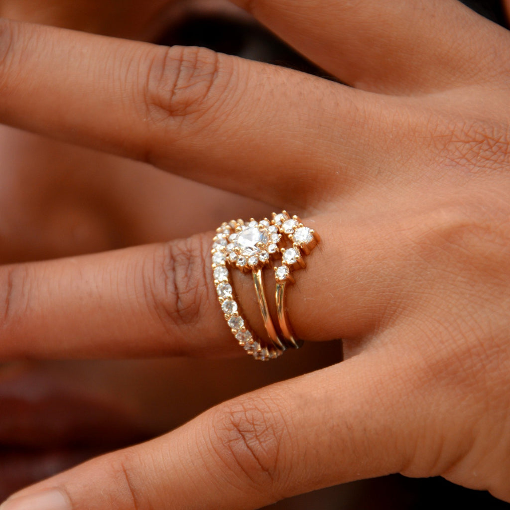 Bague Paola -  Plaqué Or 18K et Zirconium