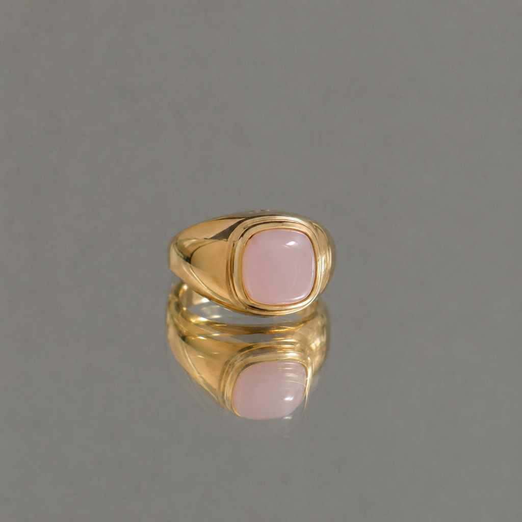 Bague Rosea -  Plaqué Or 18K et Quartz Rose - Summer Diva
