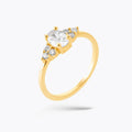 Bague Rosalie -  Plaqué Or 18K et Zirconiums