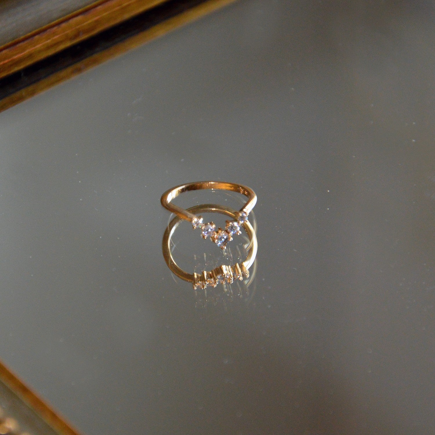 Bague Eternity -  Plaqué Or 18K et Zirconiums