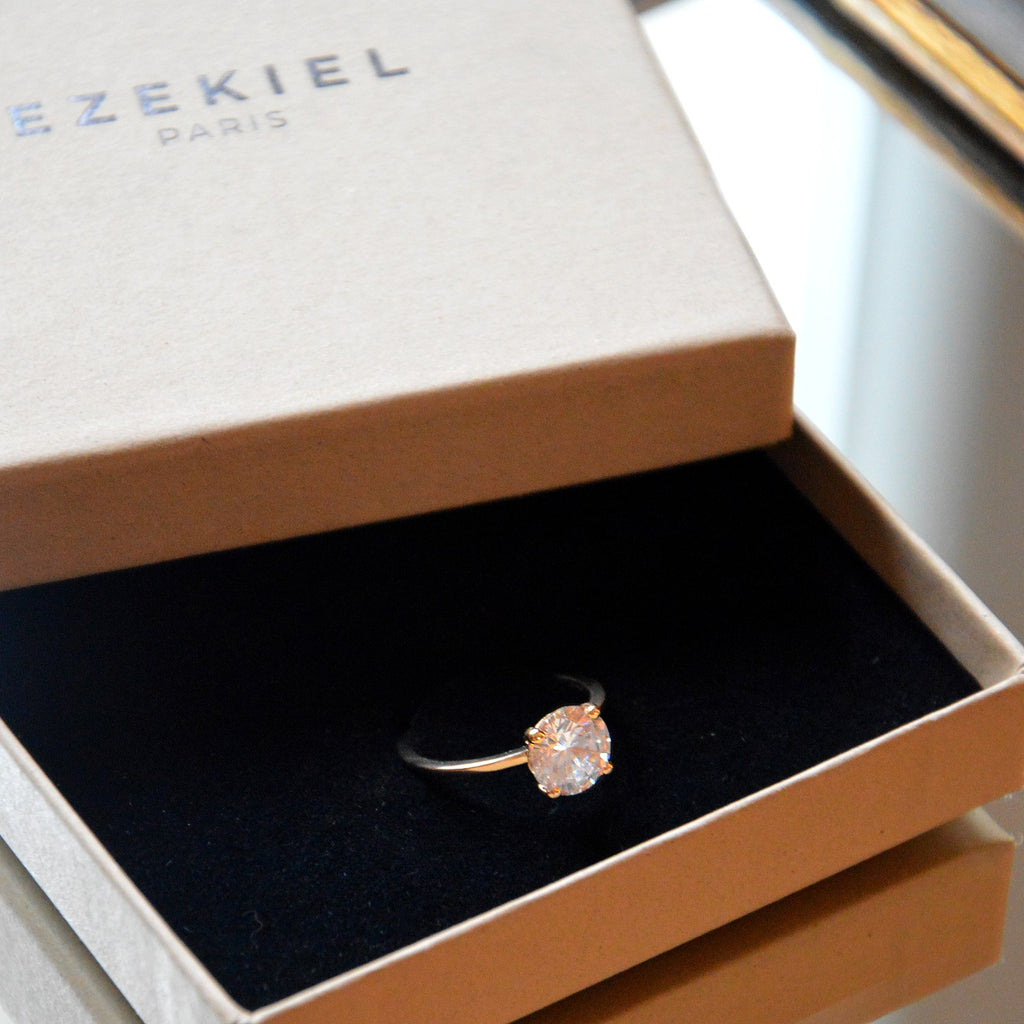 Bague Forever -  Plaqué Or 18K et Zirconium