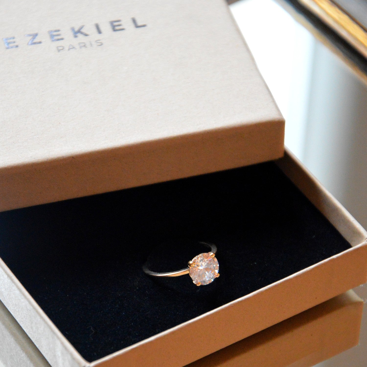 Bague Forever -  Plaqué Or 18K et Zirconium