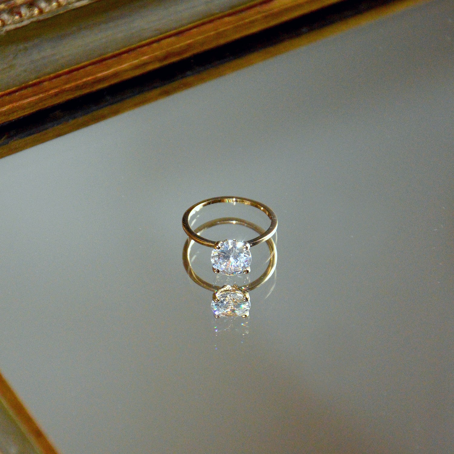 Bague Forever -  Plaqué Or 18K et Zirconium