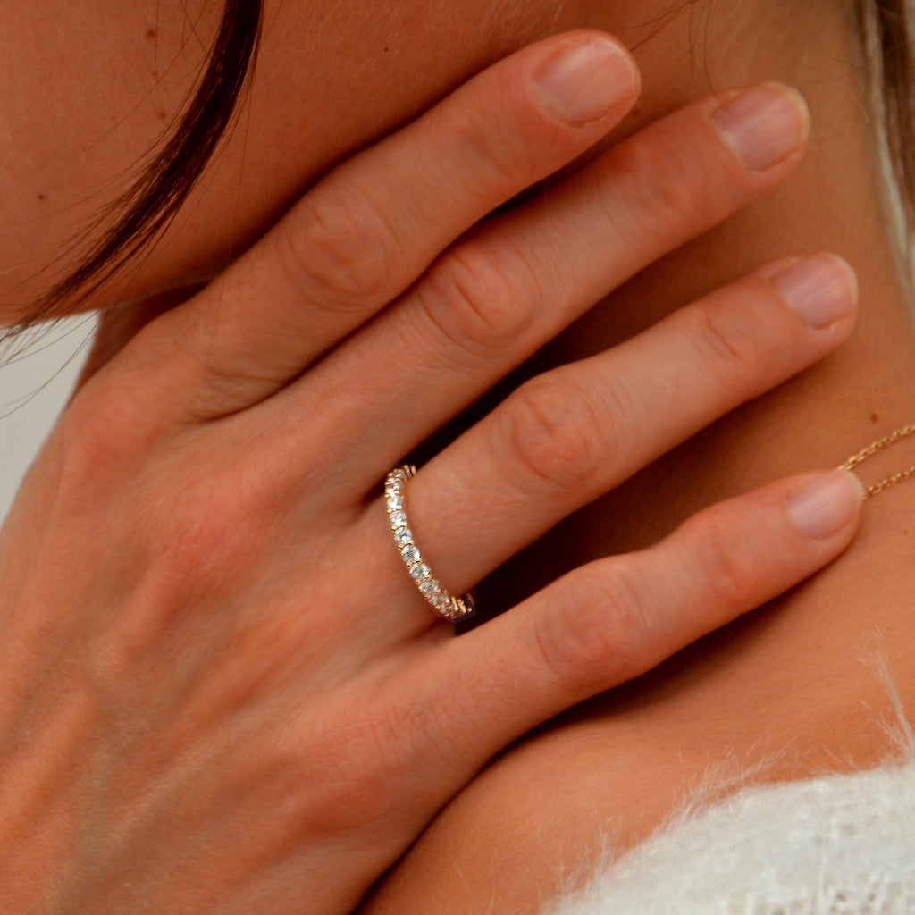 Bague Paola -  Plaqué Or 18K et Zirconium