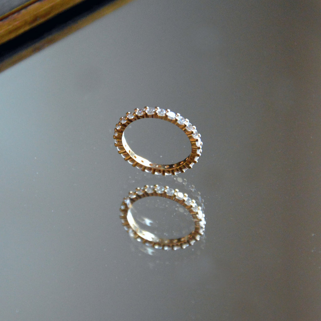 Bague Paola -  Plaqué Or 18K et Zirconium