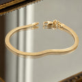 Bracelet Samantha - Chaîne Maille Miroir Plaqué Or 18K