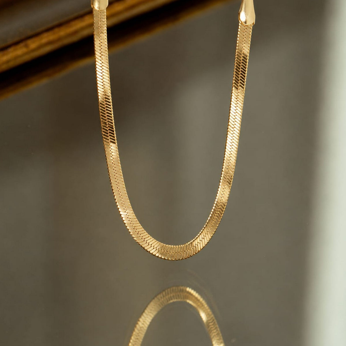 Bracelet Samantha - Chaîne Maille Miroir Plaqué Or 18K