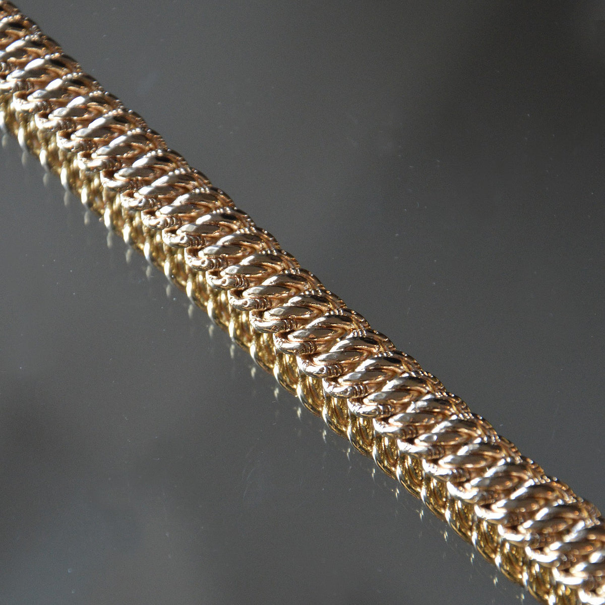 Bracelet Cooper - Chaîne Maille Américaine Plaqué Or 18K