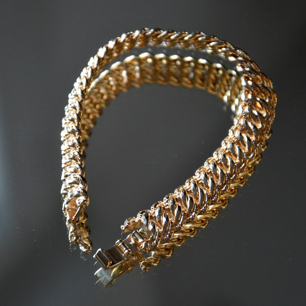 Bracelet Cooper - Chaîne Maille Américaine Plaqué Or 18K
