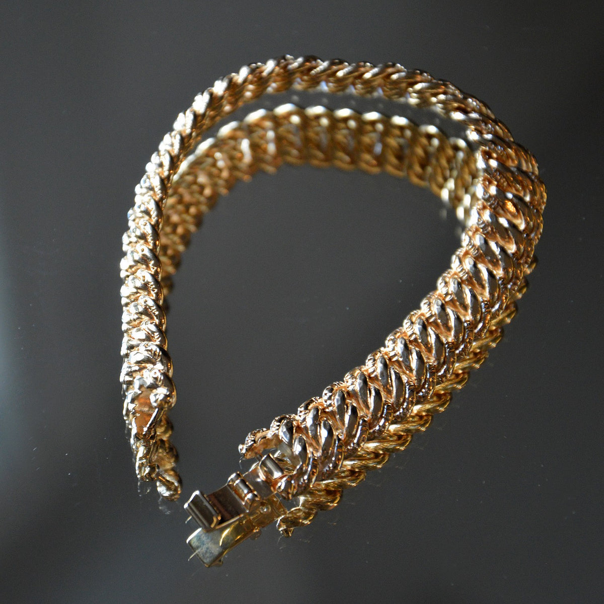 Bracelet Cooper - Chaîne Maille Américaine Plaqué Or 18K