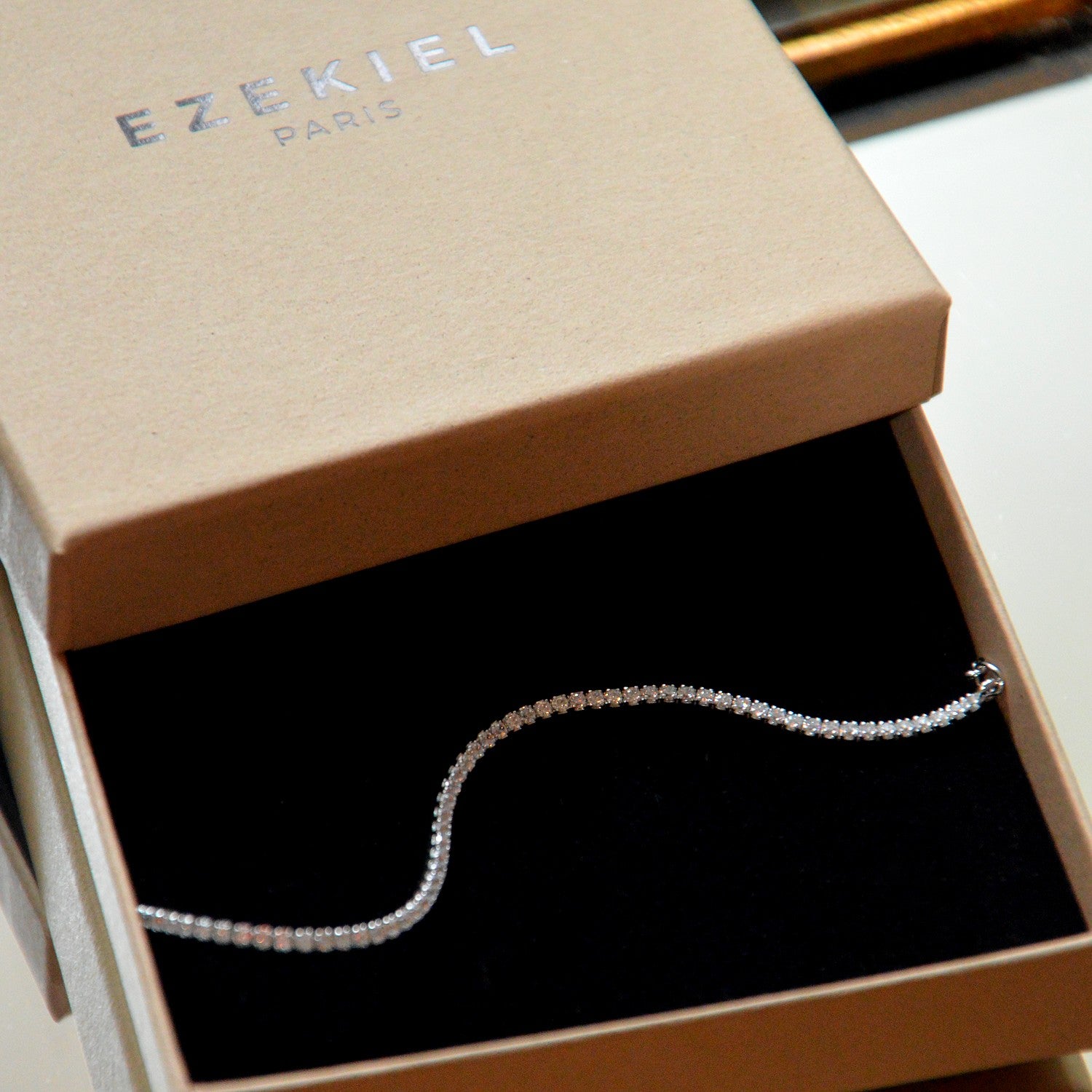 Bracelet Tennis Signature - Héritage - Plaqué Or 18K ou Argent 925 Rhodié & Zirconium