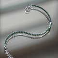 Bracelet Tennis Signature - Héritage – Vert Emeraude - Plaqué Or 18K ou Argent 925 Rhodié & Zirconium