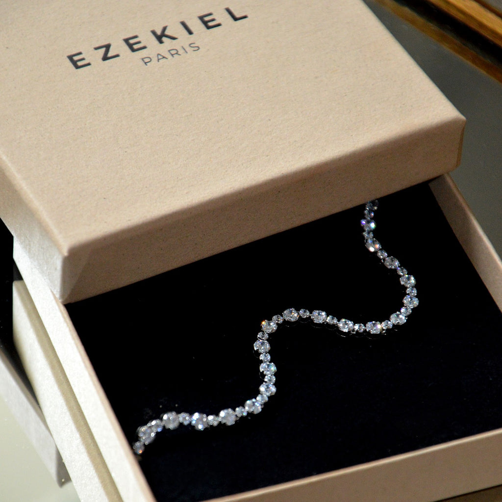 Bracelet Tennis Signature - Icône – Plaqué Or 18K ou Argent 925 Rhodié & Zirconiums