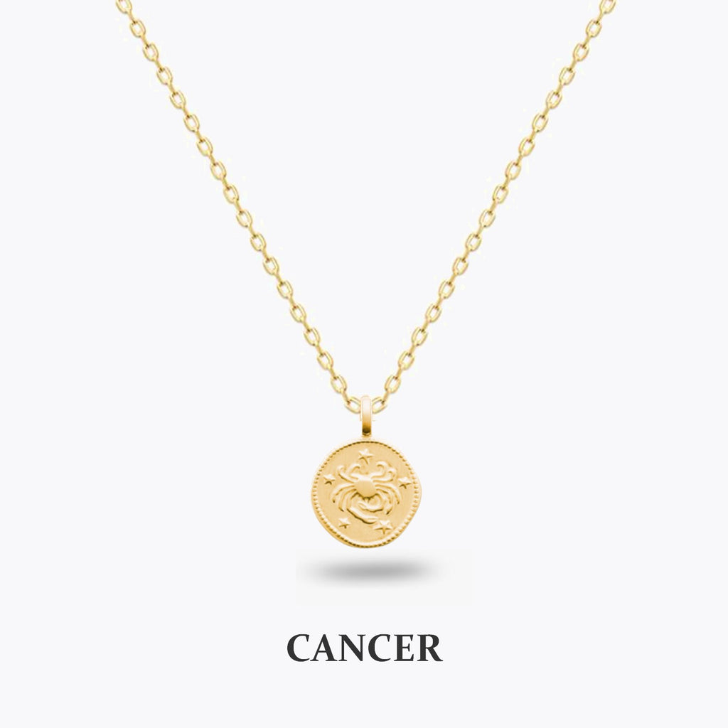 Collier Signe Astro - Chaîne et Médaille Zodiac Plaqué Or 18K