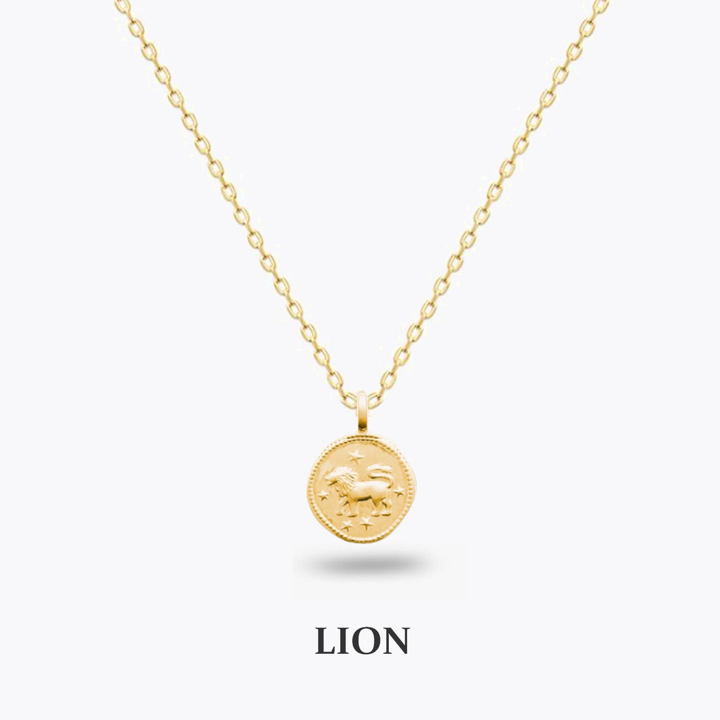 Collier Signe Astro - Chaîne et Médaille Zodiac Plaqué Or 18K