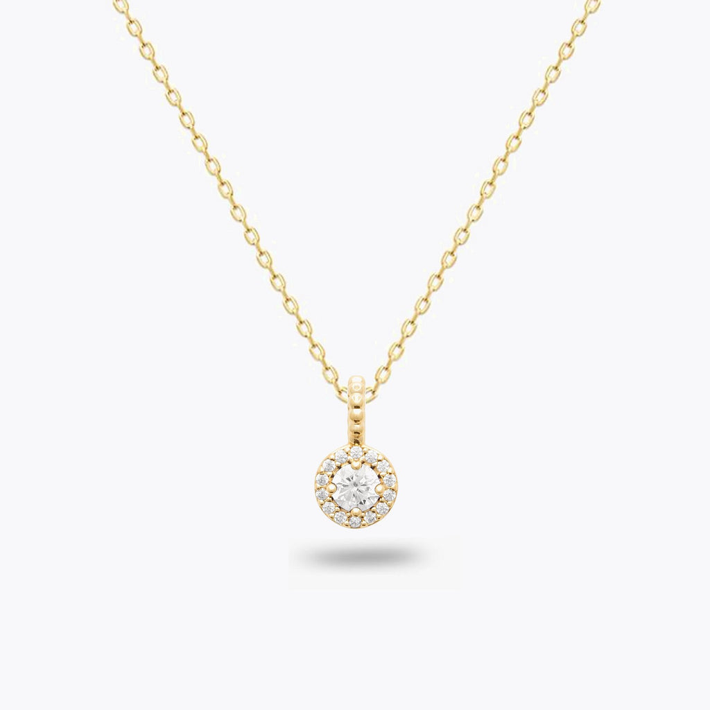 Collier Eternity - Plaqué Or 18K et Zirconium - 1cm