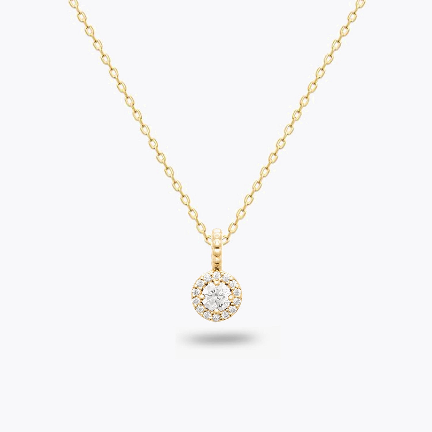 Collier Eternity - Plaqué Or 18K et Zirconium - 1cm