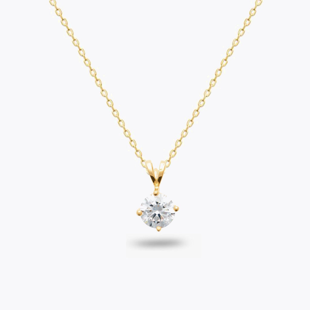 Collier Forever - Plaqué Or 18K et Zirconium - 1cm