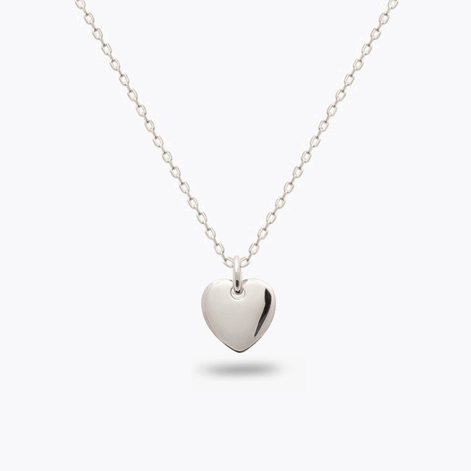 Collier Love - Pendentif Cœur Argent 925 Rhodié