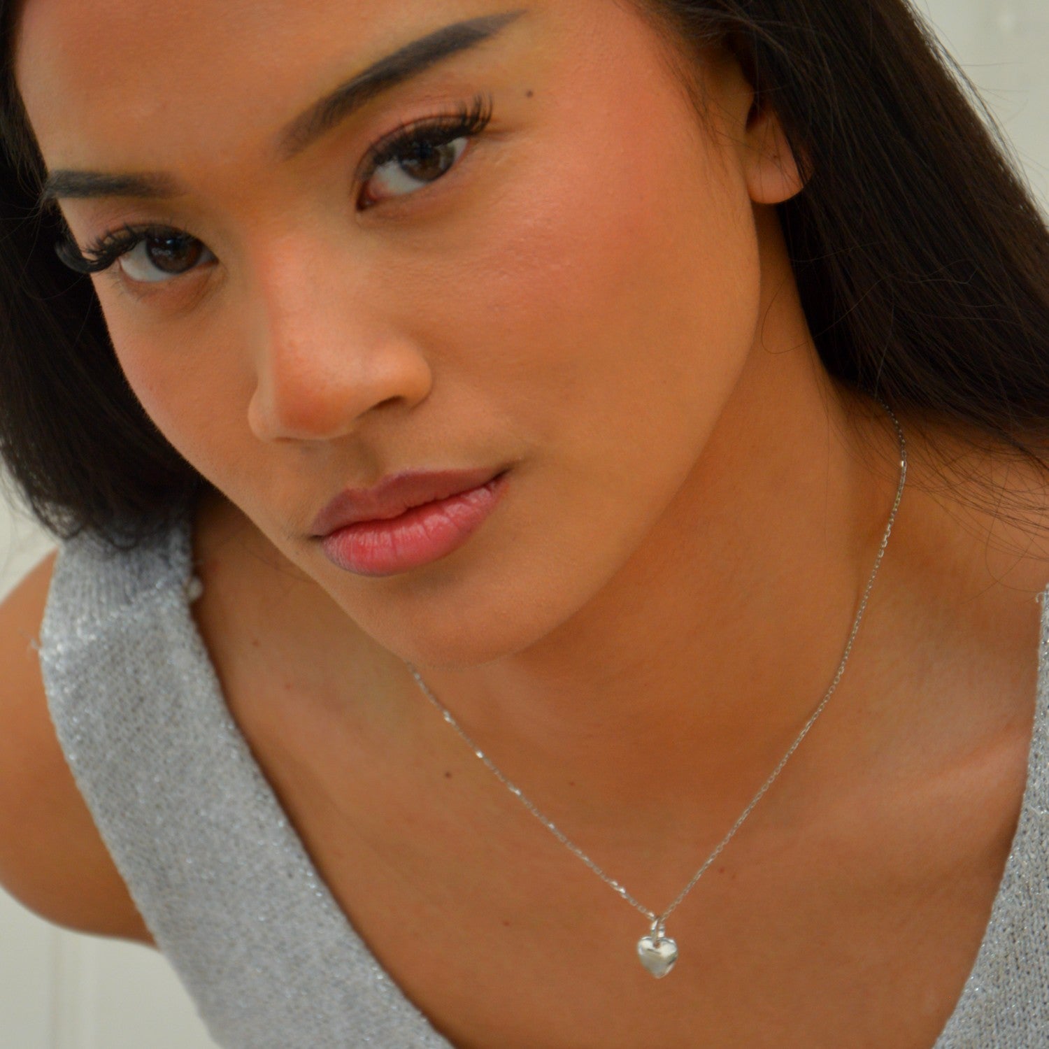 Collier Love - Pendentif Cœur Argent 925 Rhodié