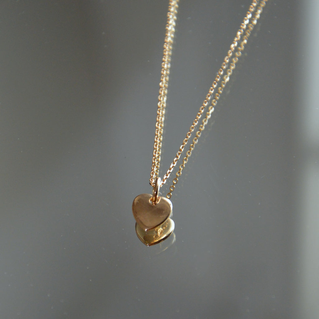 Collier Love - Pendentif Cœur Plaqué Or 18K