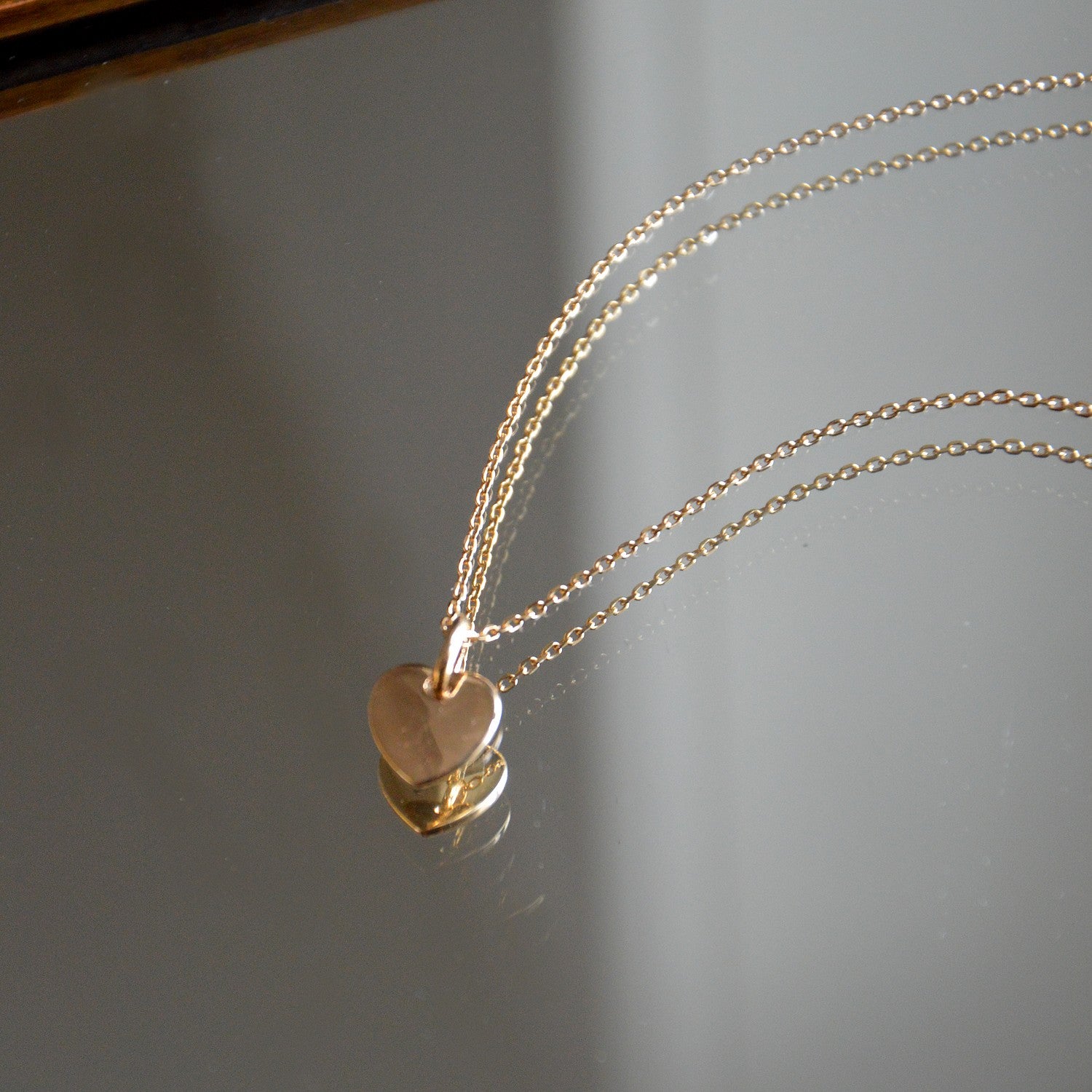 Collier Love - Pendentif Cœur Plaqué Or 18K