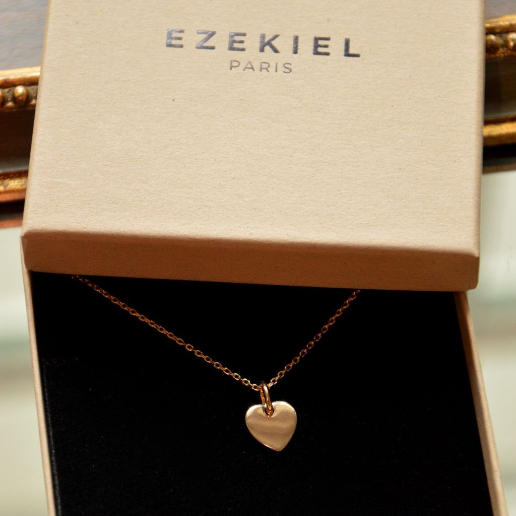 Collier Love - Pendentif Cœur Plaqué Or 18K