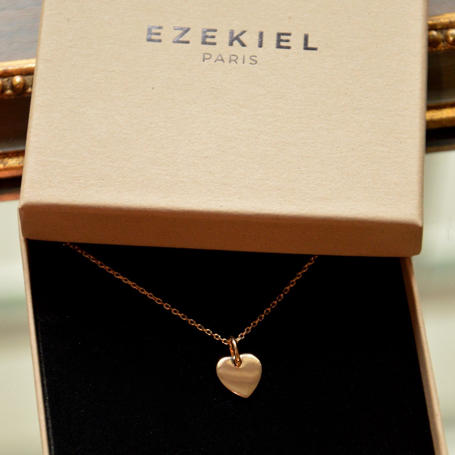 Collier Love - Pendentif Cœur Plaqué Or 18K