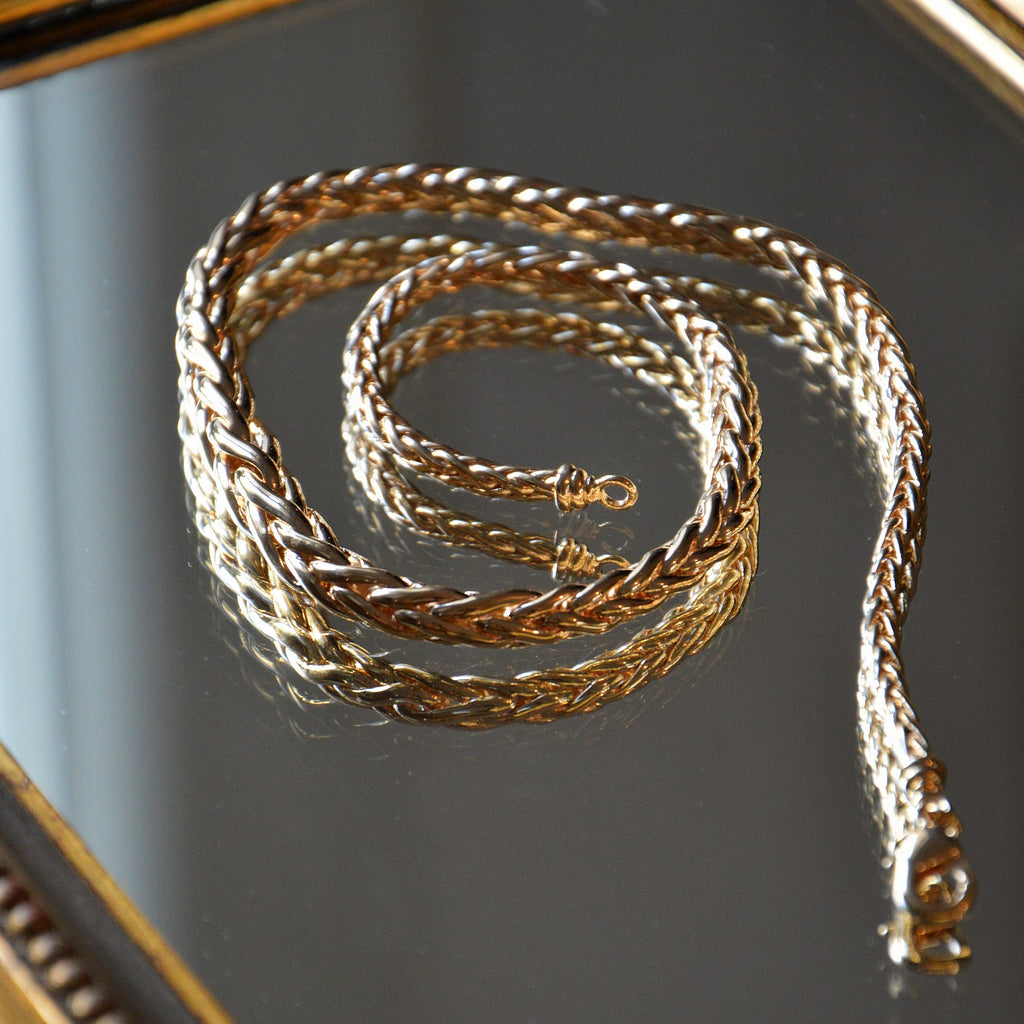 Collier Romy - Chaîne Maille Palmier Plaqué Or 18K