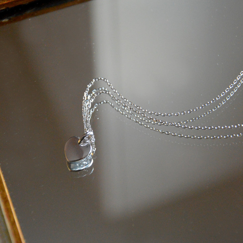 Collier Love - Pendentif Cœur Argent 925 Rhodié