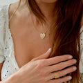 Collier Tendresse - Pendentif Cœur Plaqué Or 18K et Pavage Zirconium
