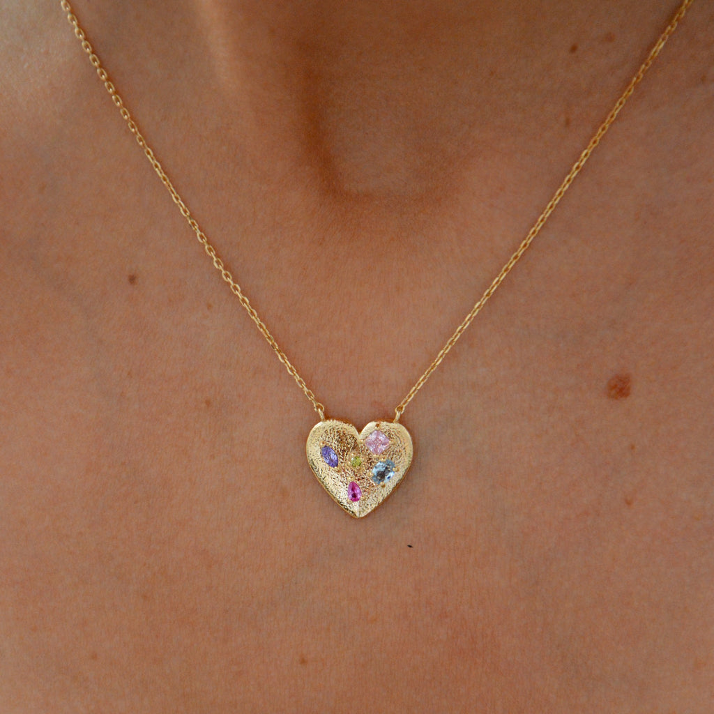 Collier Tendresse - Pendentif Cœur Plaqué Or 18K et Pavage Zirconium