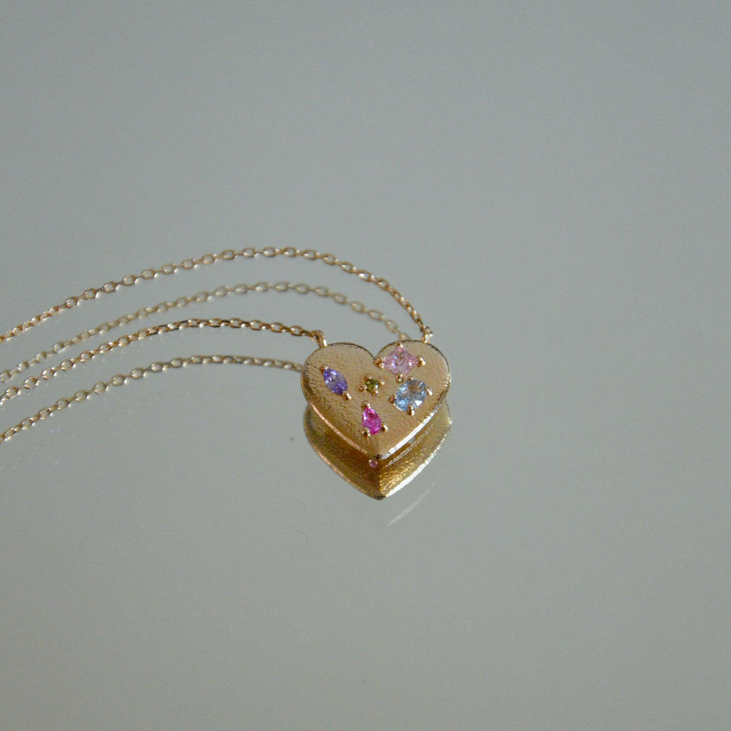 Collier Tendresse - Pendentif Cœur Plaqué Or 18K et Pavage Zirconium