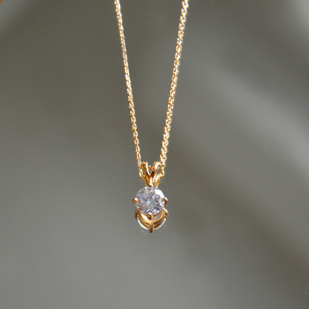 Collier Forever - Plaqué Or 18K et Zirconium - 1cm
