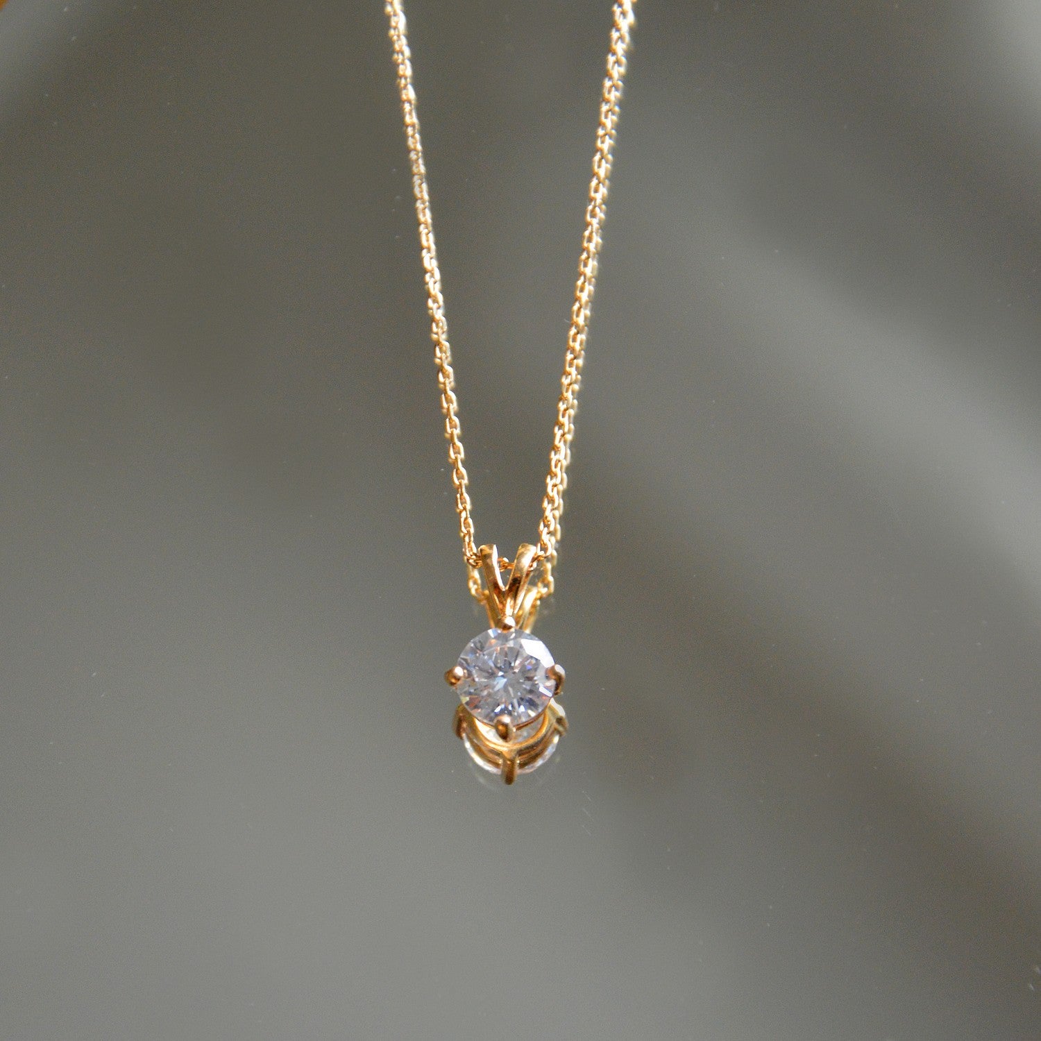 Collier Forever - Plaqué Or 18K et Zirconium - 1cm