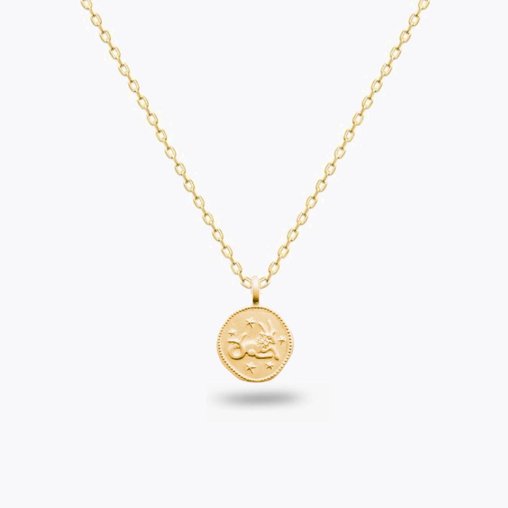 Collier Signe Astro - Chaîne et Médaille Zodiac Plaqué Or 18K