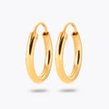 Boucles d'Oreilles Essentials - Créoles Plaqué Or 18K - 1,2cm