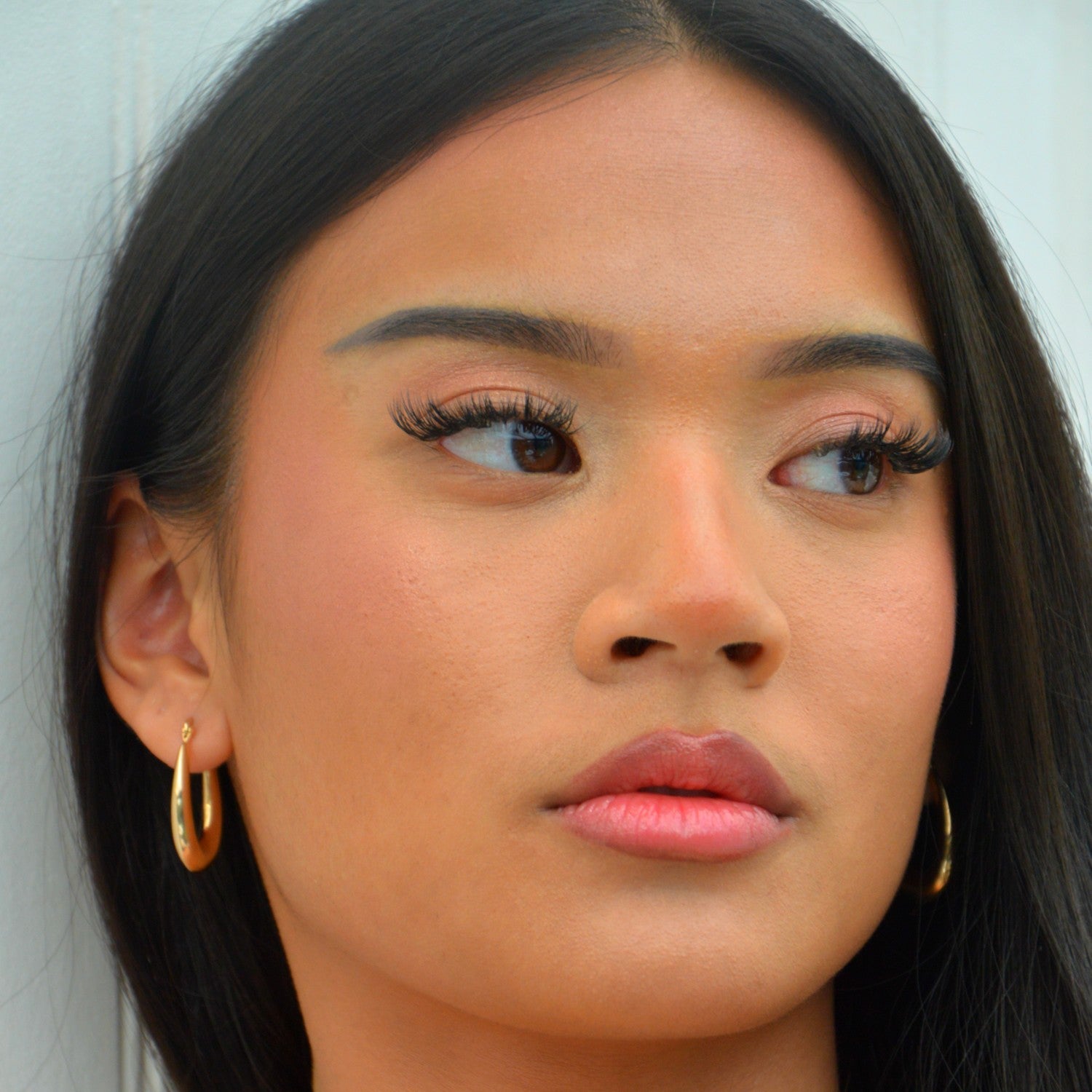 Boucles d'Oreilles Make My Day - Créoles Epaisses Plaqué Or 18K - 4cm