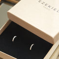 Boucles d'Oreilles Thea -Mini Créoles Argent 925 Rhodié et Zirconiums - 1cm