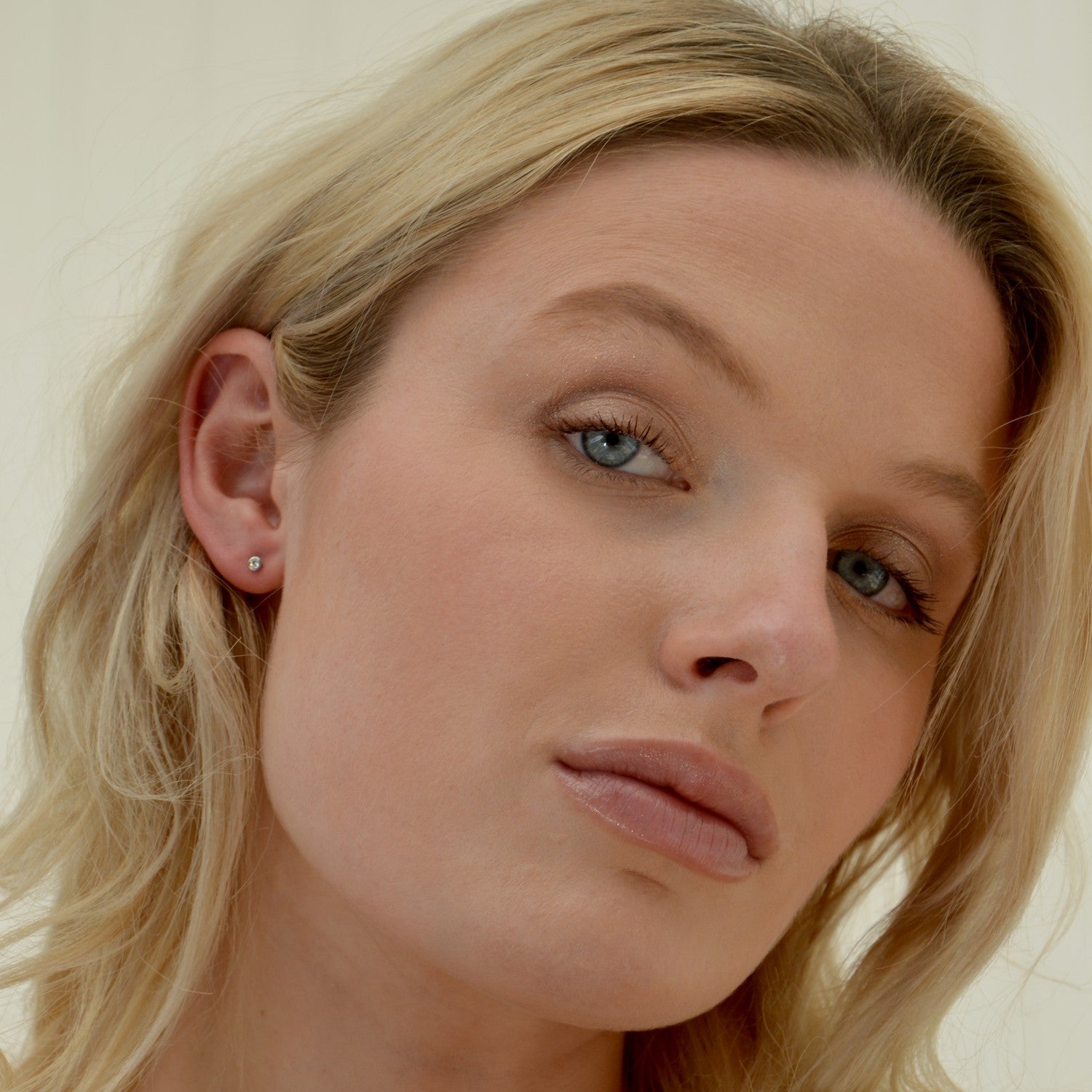 Boucle d'Oreille Individuelle Gabriella - Piercing Argent 925 Rhodié et Zirconium - 5mm